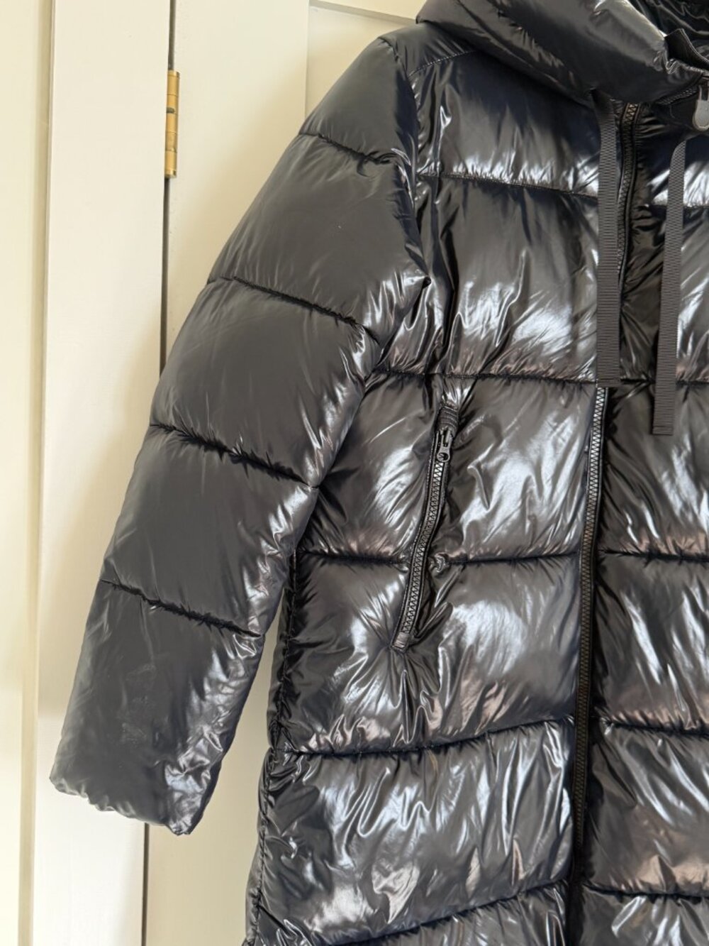 Save The Duck Puffer Jacket - Black - Size 2/M - Picture 4 of 11
